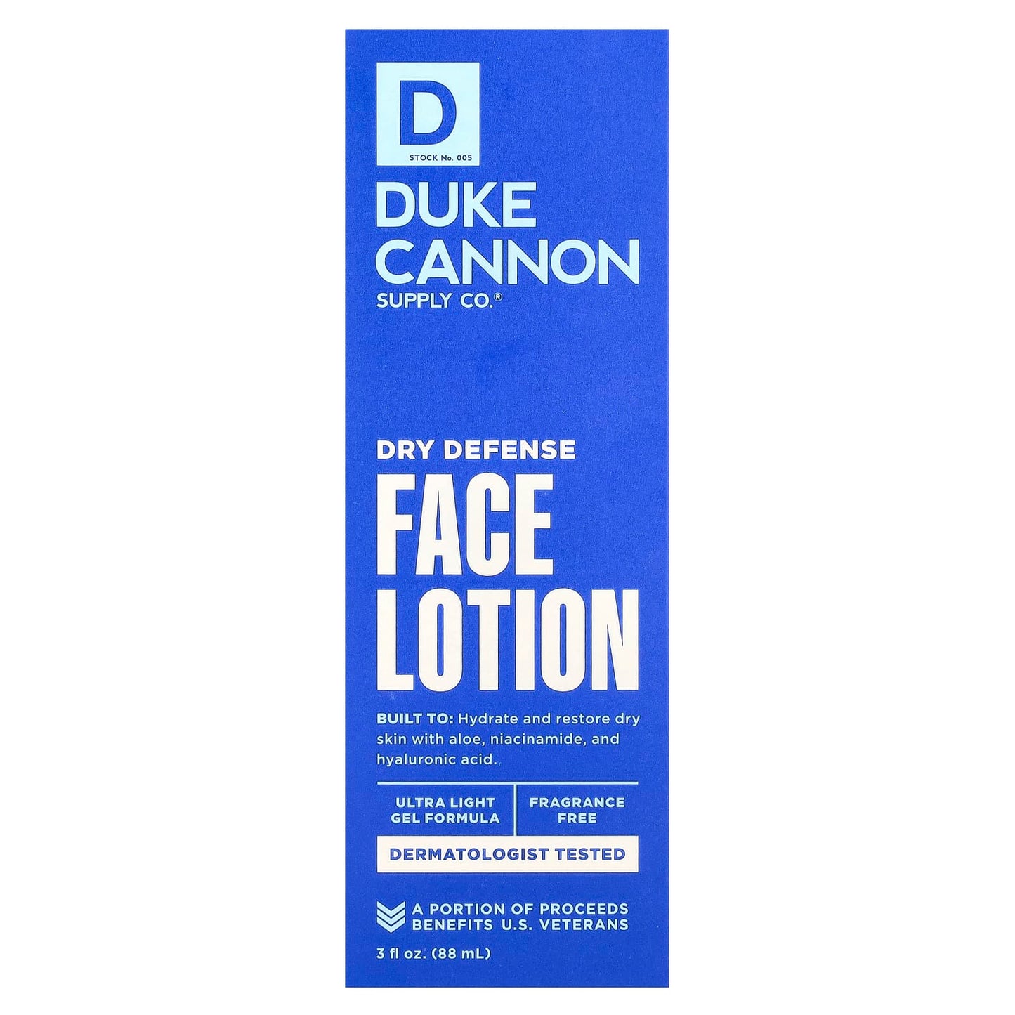 Dry Defense Face Lotion by Duke Cannon Supply Co. - Fragrance Free & Hydrating - Image 2