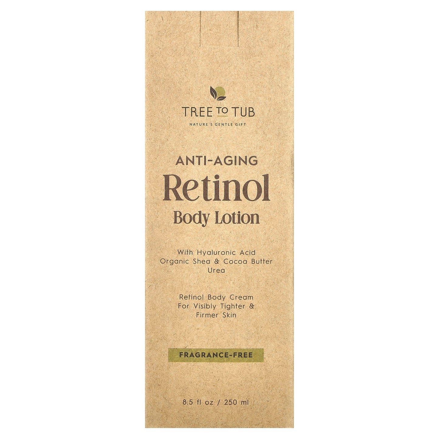Tree To Tub, Anti-Aging Retinol Body Lotion, Fragrance-Free, 8.5 fl oz (250 ml) - Image 2
