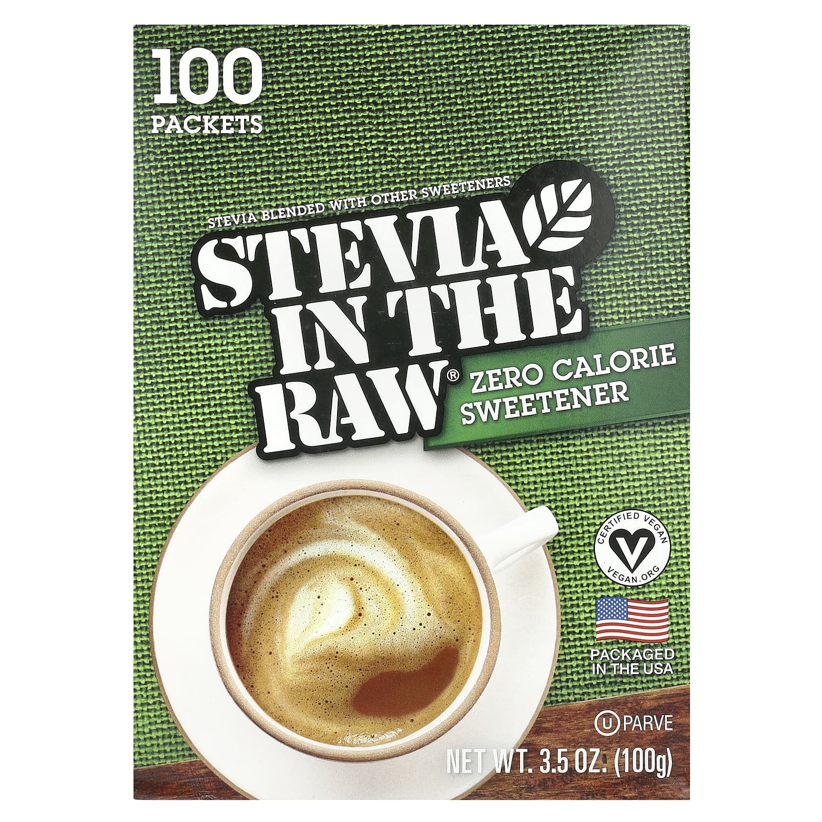 Stevia In The Raw Zero Calorie Sweetener 100 Packets by In The Raw - Image 1