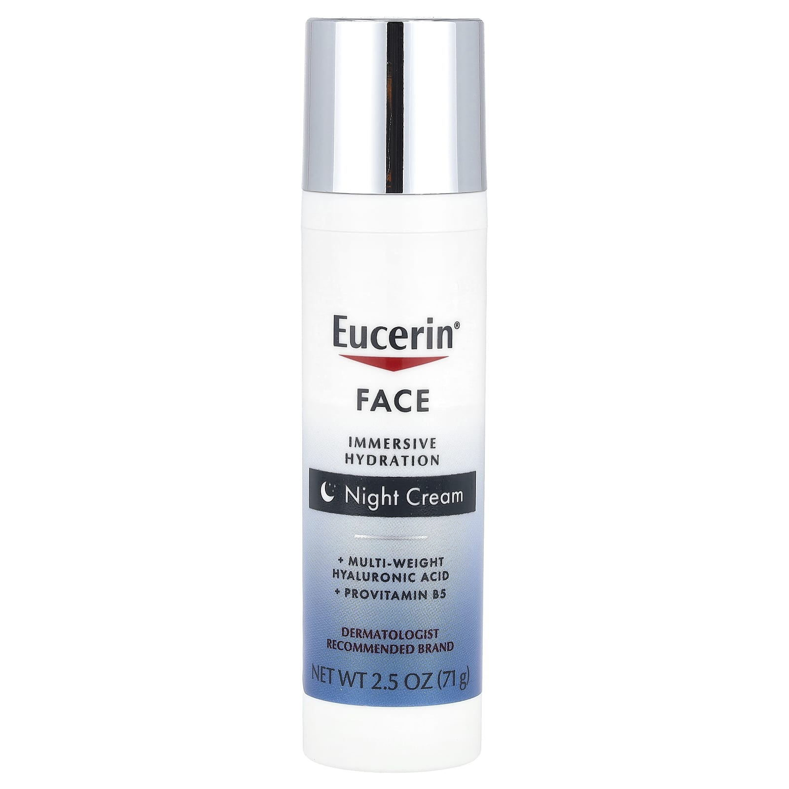 Eucerin Immersive Hydration Night Cream, Fragrance-Free, 2.5 oz - Image 1