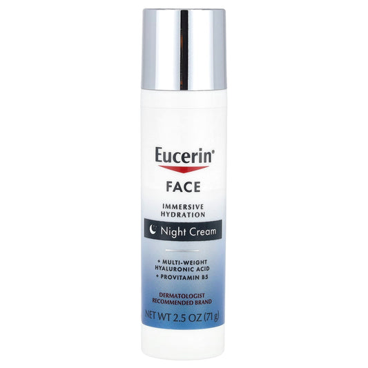 Eucerin Immersive Hydration Night Cream, Fragrance-Free, 2.5 oz - Image 1