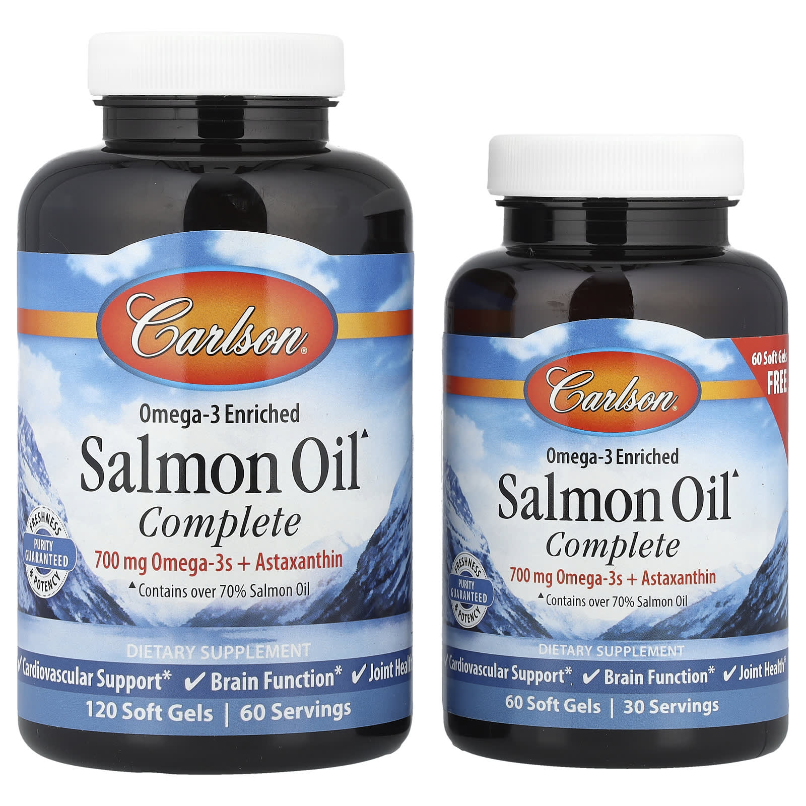 Carlson, Salmon Oil Complete, 180 Soft Gels