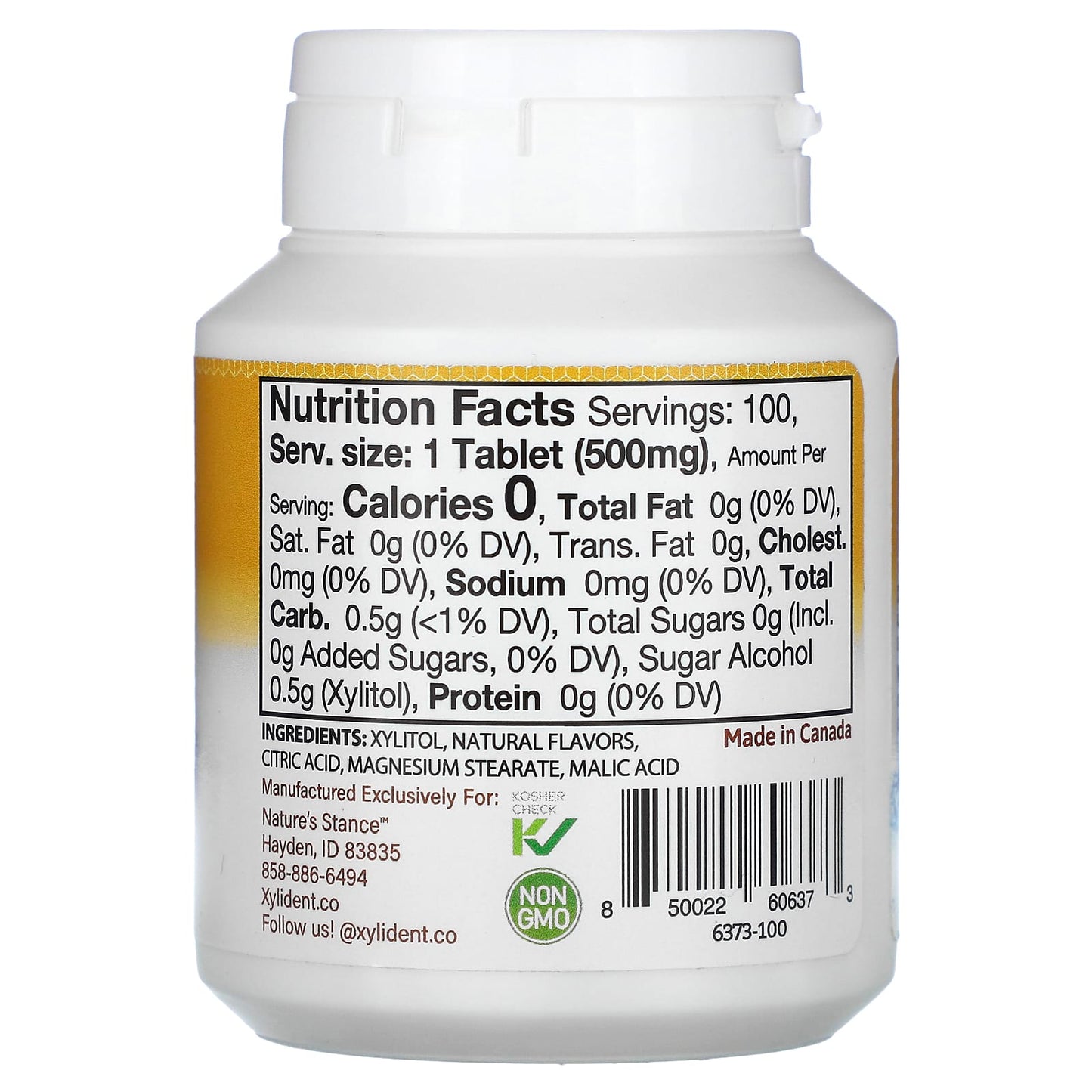 XyliDENT, Dry Mouth Moisturizing Tablets with Xylitol, Orange, 100 Tablets - Image 2
