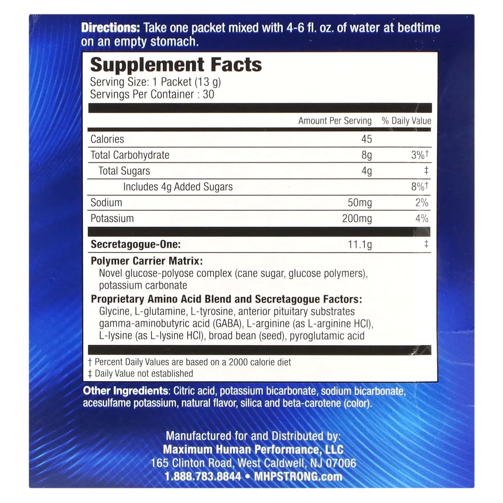 MHP, Secretagogue-One, Orange, 30 Packets, 0.46 oz (13 g) Each - Image 2
