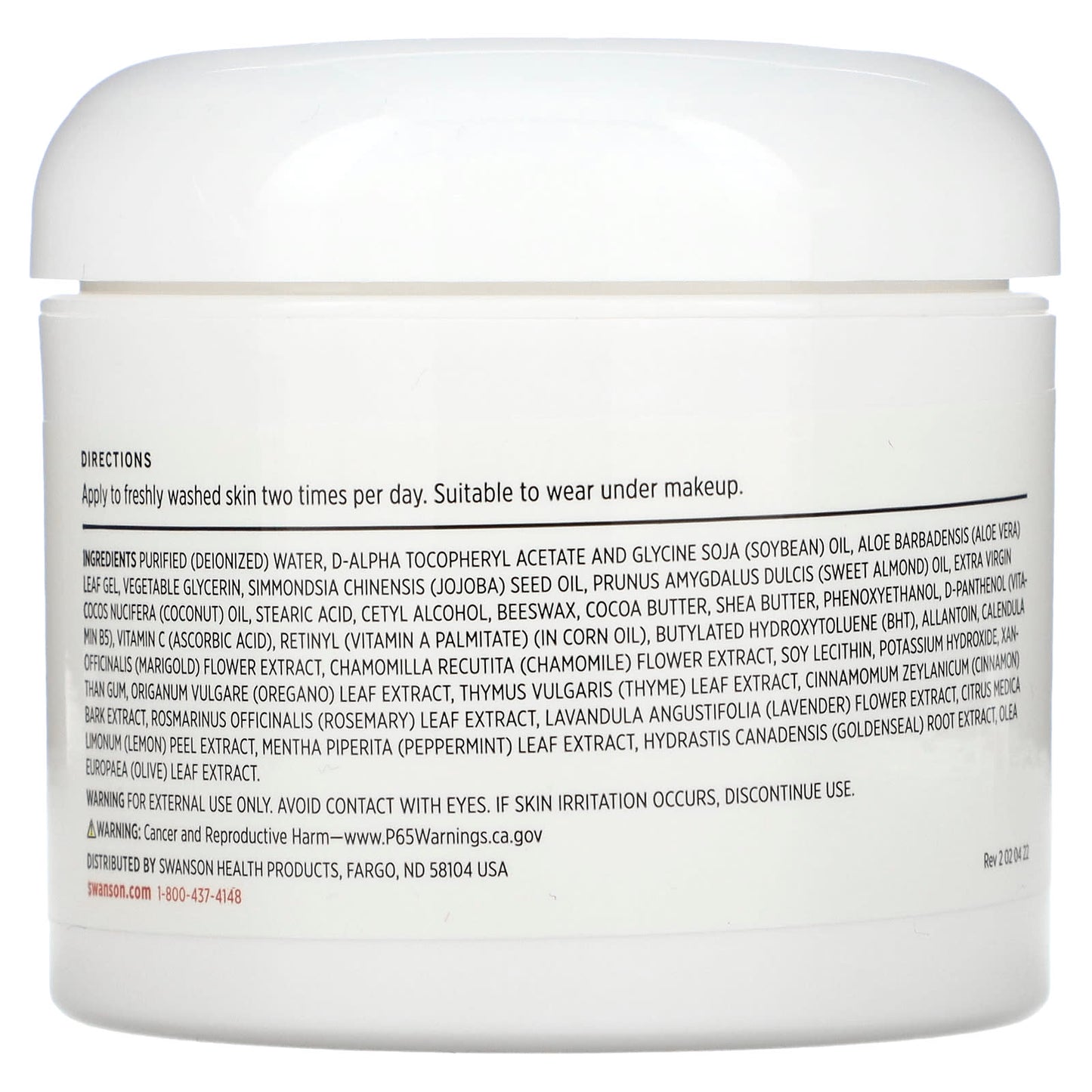 Swanson, Vitamin E Cream, 4 fl oz (118 ml) - Image 2