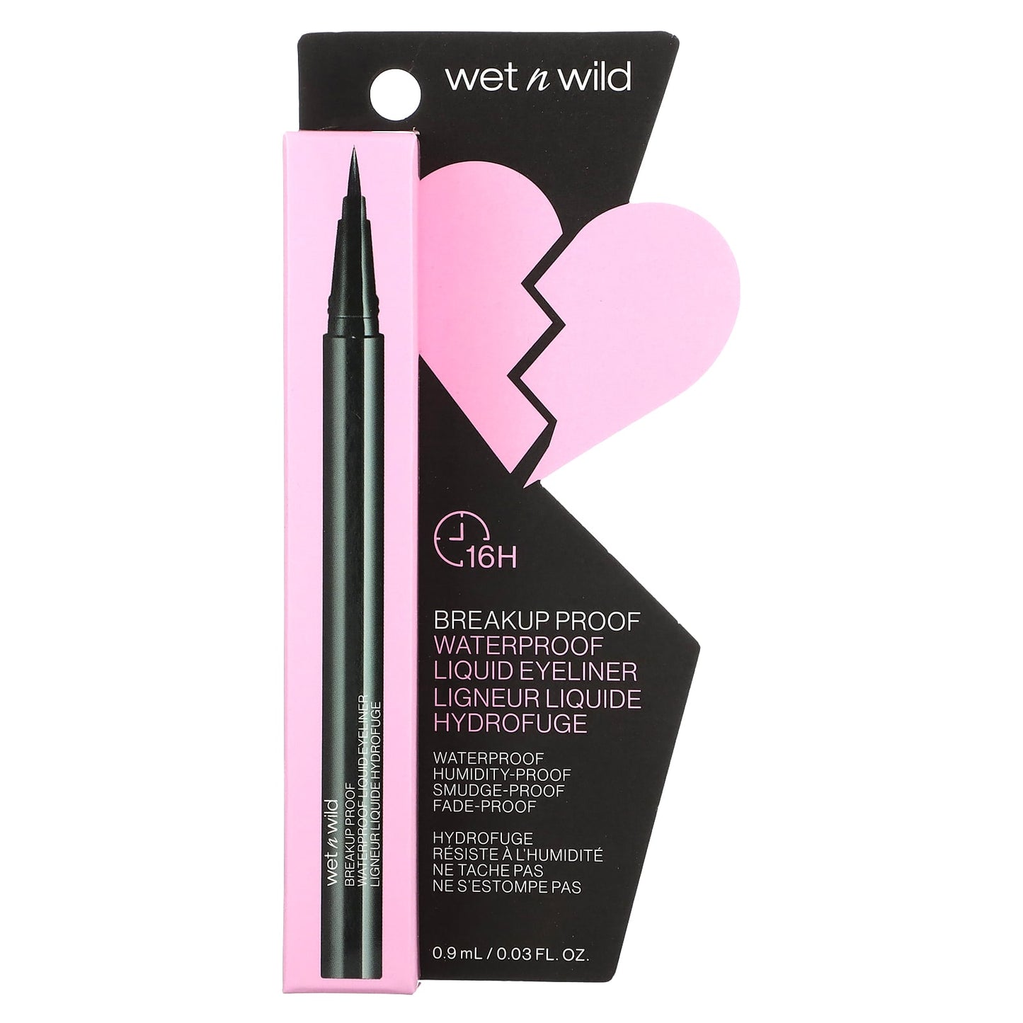 wet n wild, Breakup Proof, Waterproof Liquid Eyeliner, 1111509 Ultra Black, 0.03 fl oz (0.9 ml) - Image 2