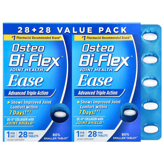 Osteo Bi-Flex, Joint Health, Ease, Advanced Triple Action, 2 Pack, 28 Mini Tablets Each - Image 1