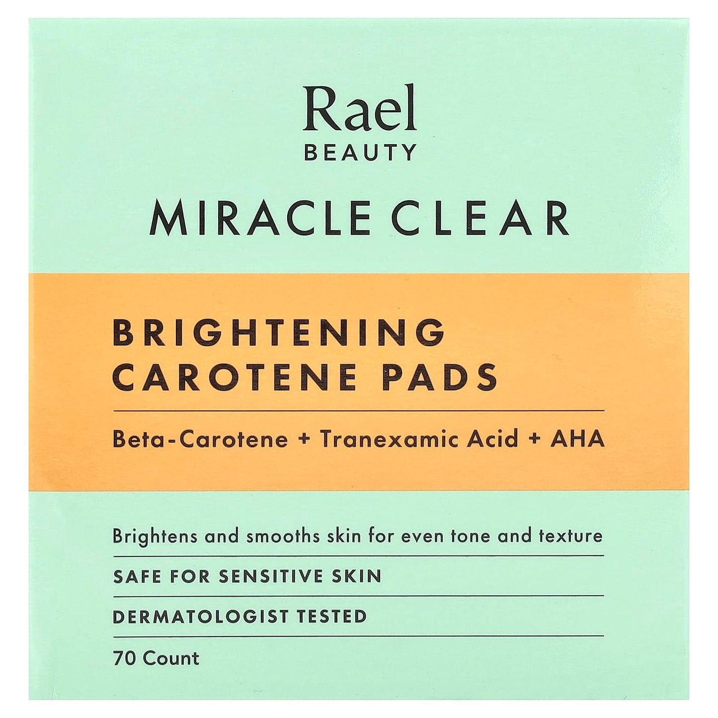 Rael, Beauty, Miracle Clear, Brightening Carotene Pads, 70 Count - Image 2