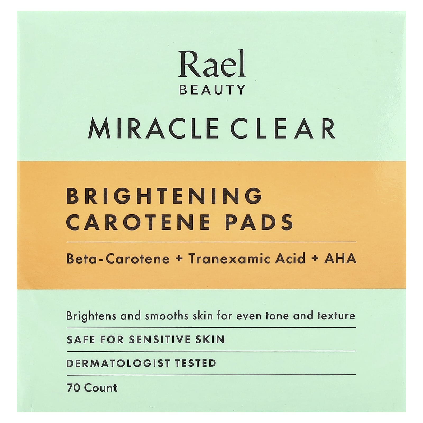 Rael, Beauty, Miracle Clear, Brightening Carotene Pads, 70 Count - Image 2