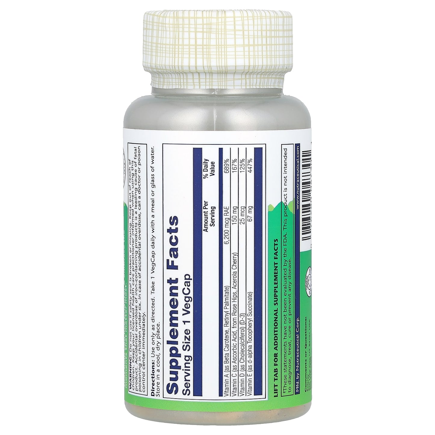 Solaray, Once Daily High Energy Multivitamin, 60 VegCaps - Image 2