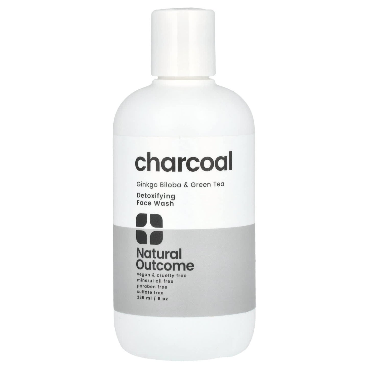 Natural Outcome, Charcoal, Detoxifying Face Wash, 8 oz (236 ml) - Image 1