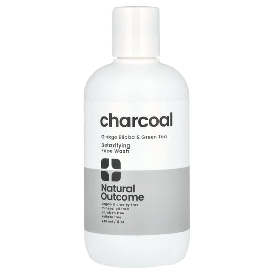 Natural Outcome, Charcoal, Detoxifying Face Wash, 8 oz (236 ml) - Image 1