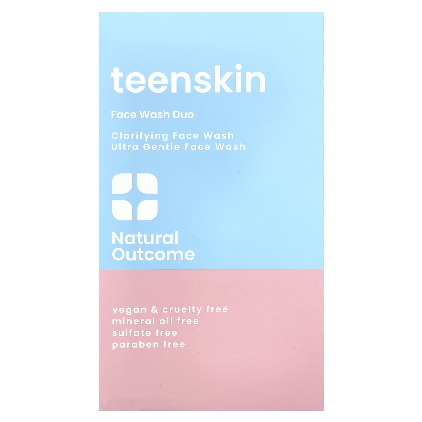 Natural Outcome, Teen Skin, Face Wash Duo, Clarifying Face Wash, 1 Set, 5 oz (150 ml) Each - Image 2