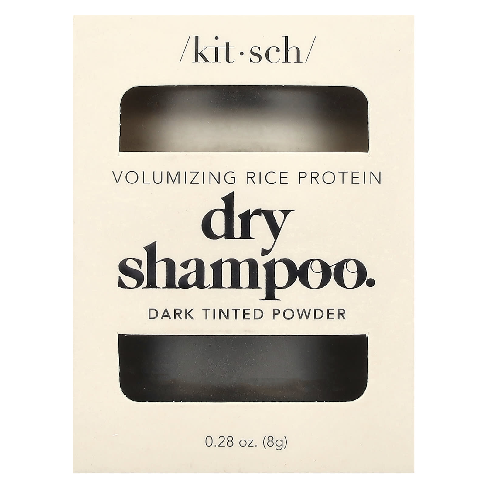 Kitsch, Volumizing Rice Protein Dry Shampoo, Dark Tinted Powder, 0.28 oz (8 g) - Image 2