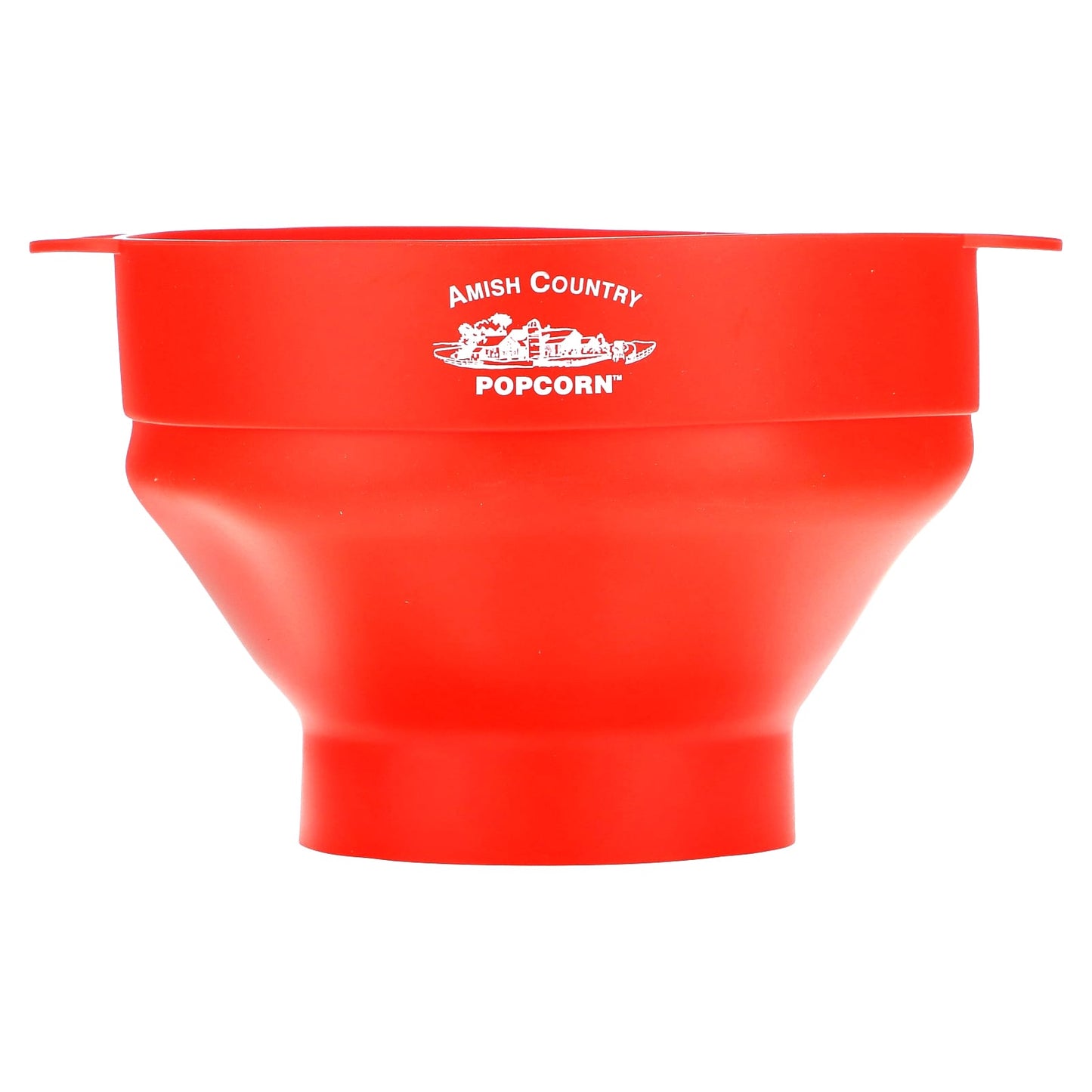 Amish Country Popcorn Microwave Popper Set, 4-Piece, Red - Image 1