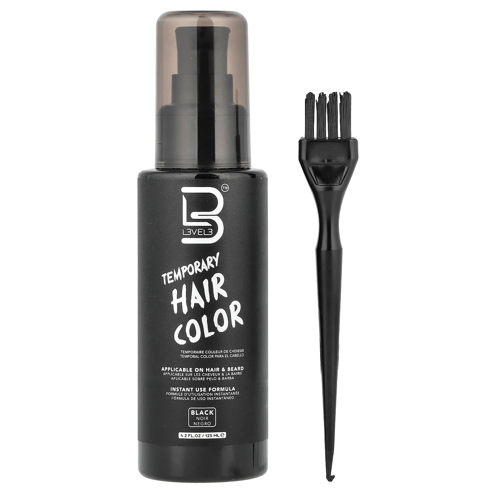 Level 3, Temporary Hair Color, Black, 4.2 fl oz (125 ml) - Image 1