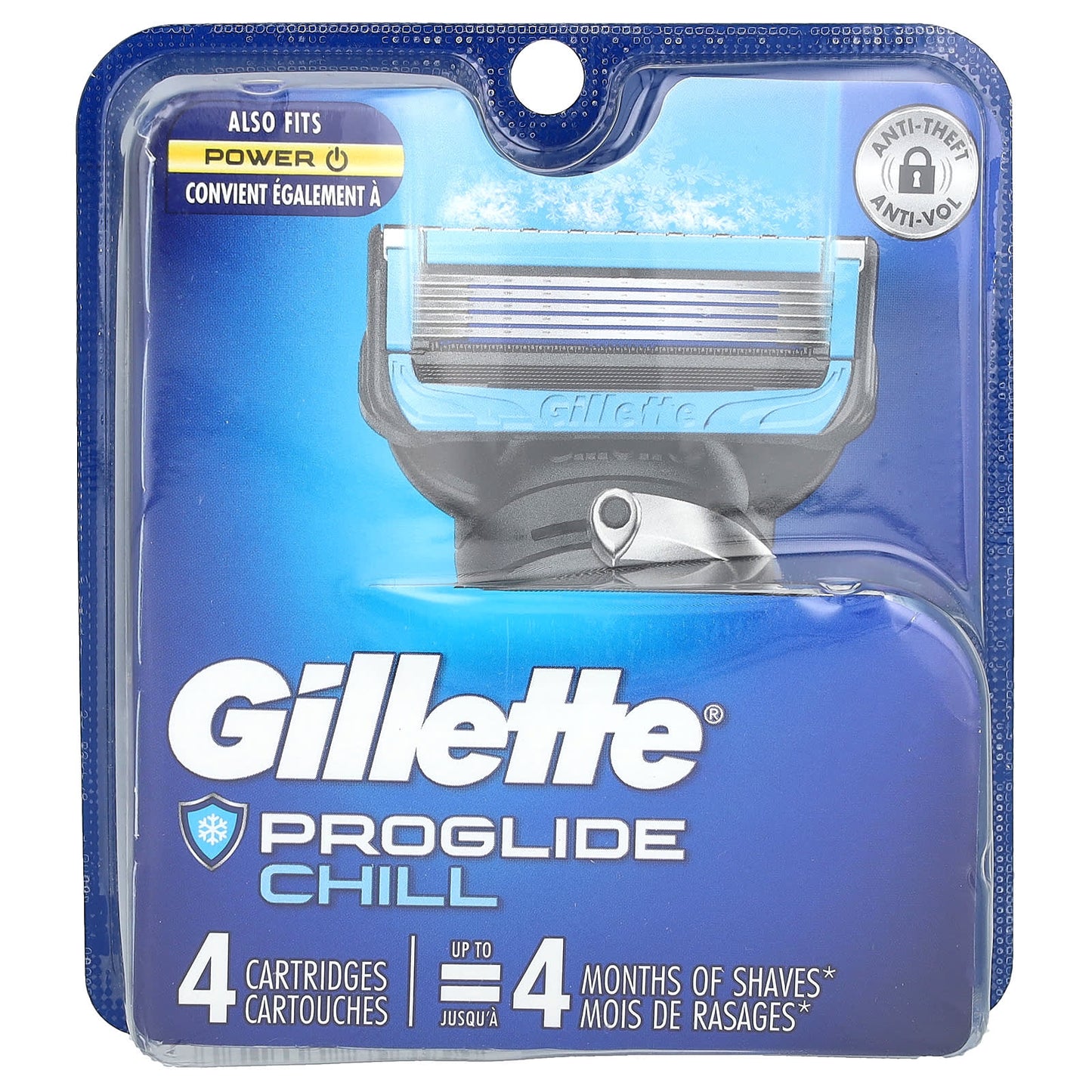 Gillette ProGlide Chill, 4 Cartridges for Comfortable Shaves - Image 1