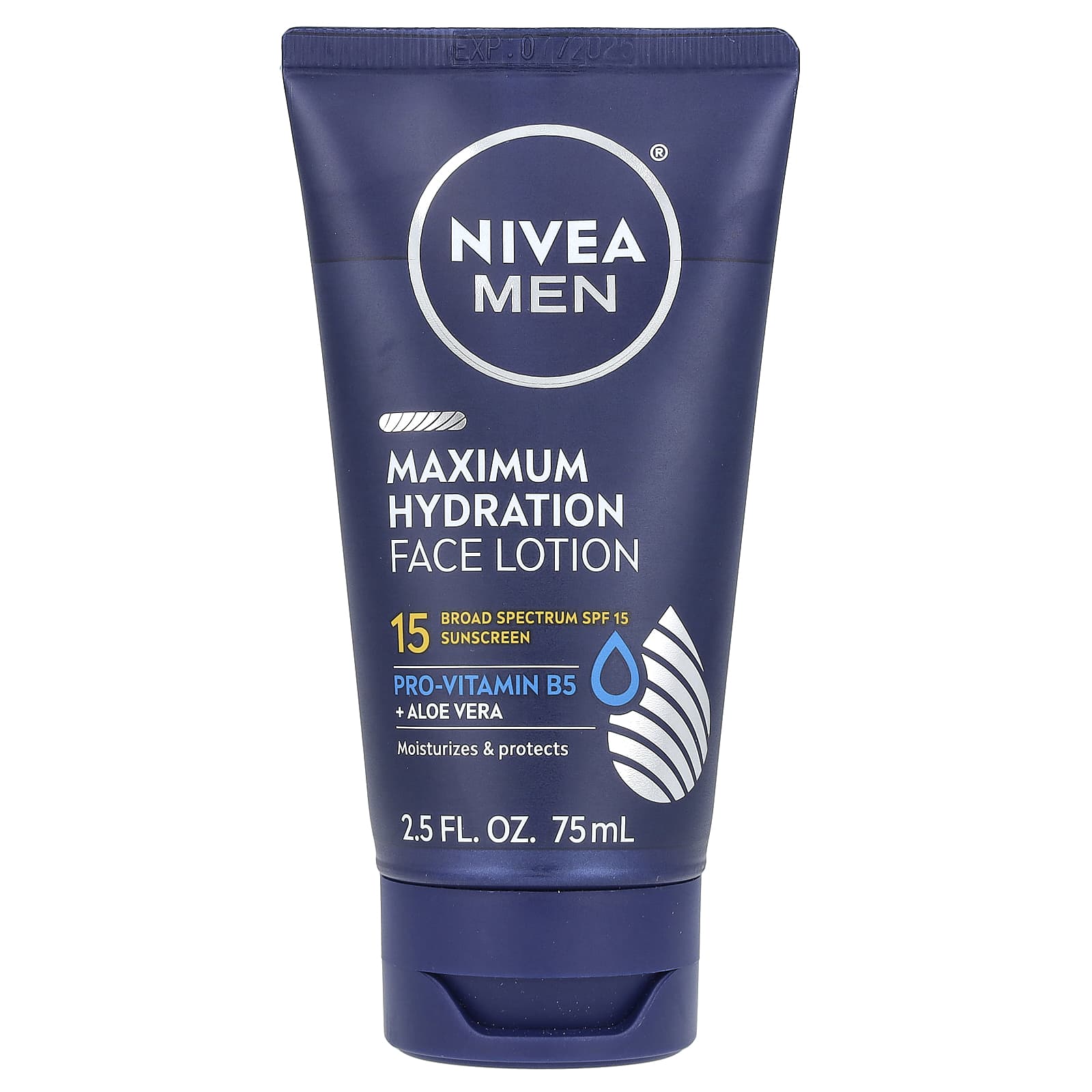Nivea, Men, Maximum Hydration Face Lotion, SPF 15, 2.5 fl oz (75 ml) - Image 1