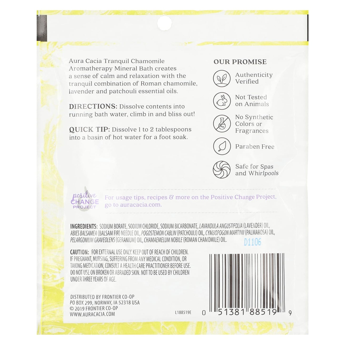 Aura Cacia Chamomile Aromatherapy Mineral Bath, 2.5 oz - Relax and Unwind - Image 2