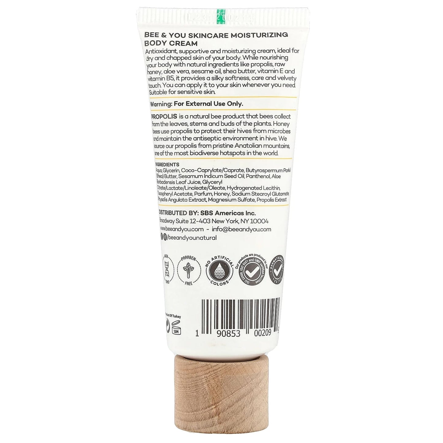 Natural Body Cream with Propolis & Shea Butter by Bee & You - Image 2