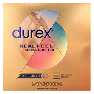 Durex Real Feel Non-Latex Condoms | Natural Skin Feeling & Protection
