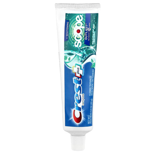 Crest Plus Complete Outlast Whitening Toothpaste, Mint, 4 oz - Image 1