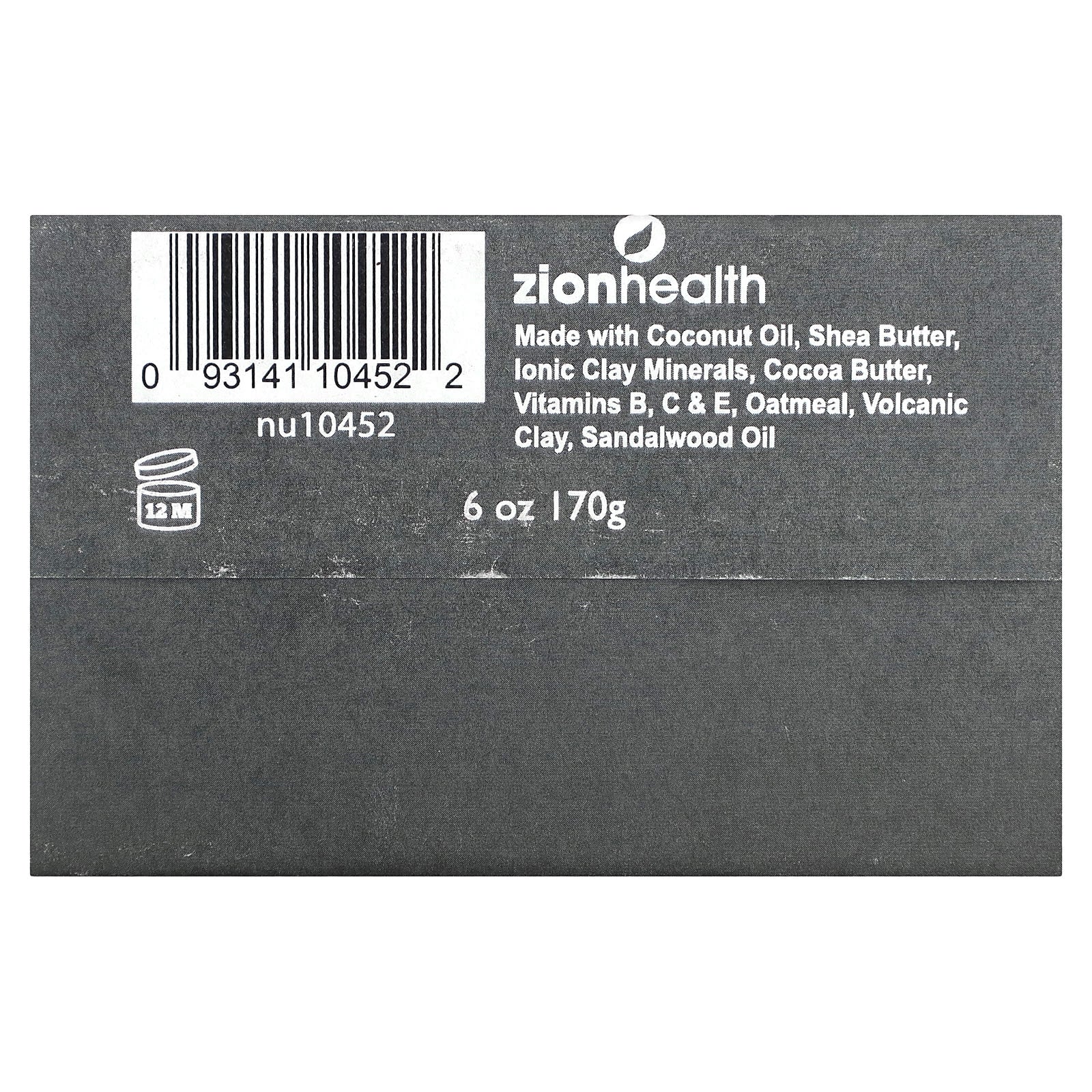 Zion Health, Ancient Clay Shampoo Bar, Sandalwood, 6 oz (70 g) - Image 2