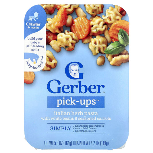 Gerber Italian Herb Pasta with White Beans & Carrots for 8+ Month Babies - Image 1
