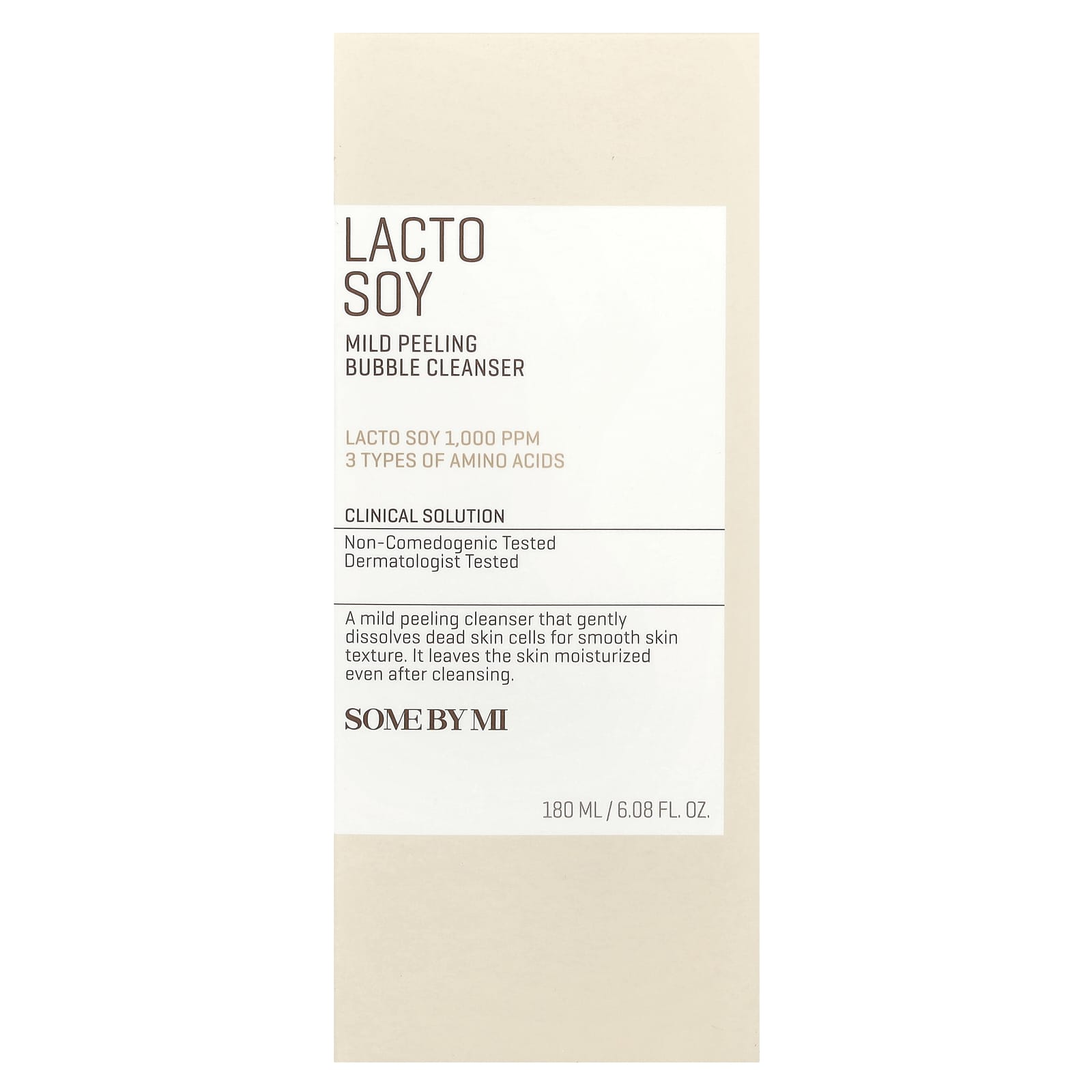 SOME BY MI, Lacto Soy, Mild Peeling Bubble Cleanser, 6.08 fl oz (180 ml) - Image 2