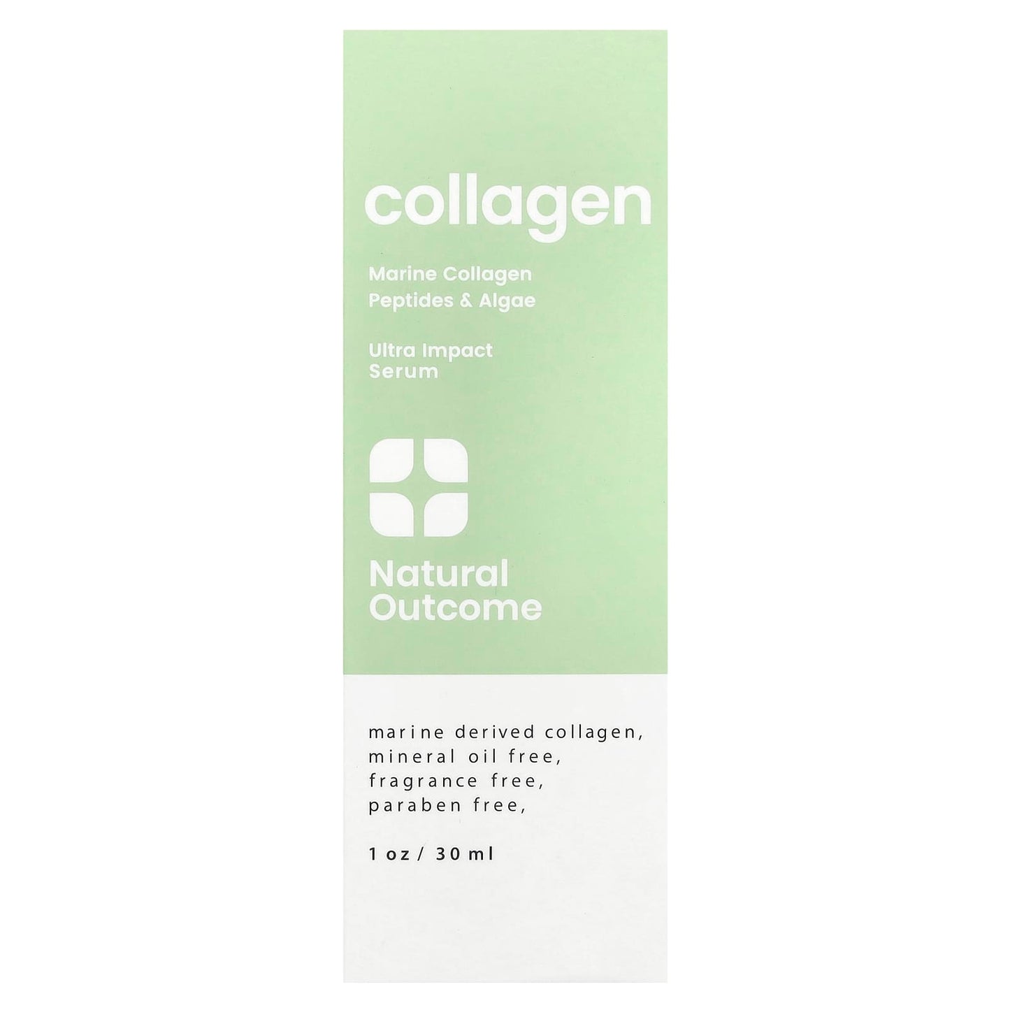 Natural Outcome, Collagen, Ultra Impact Serum, Fragrance Free, 1 oz (30 ml) - Image 2