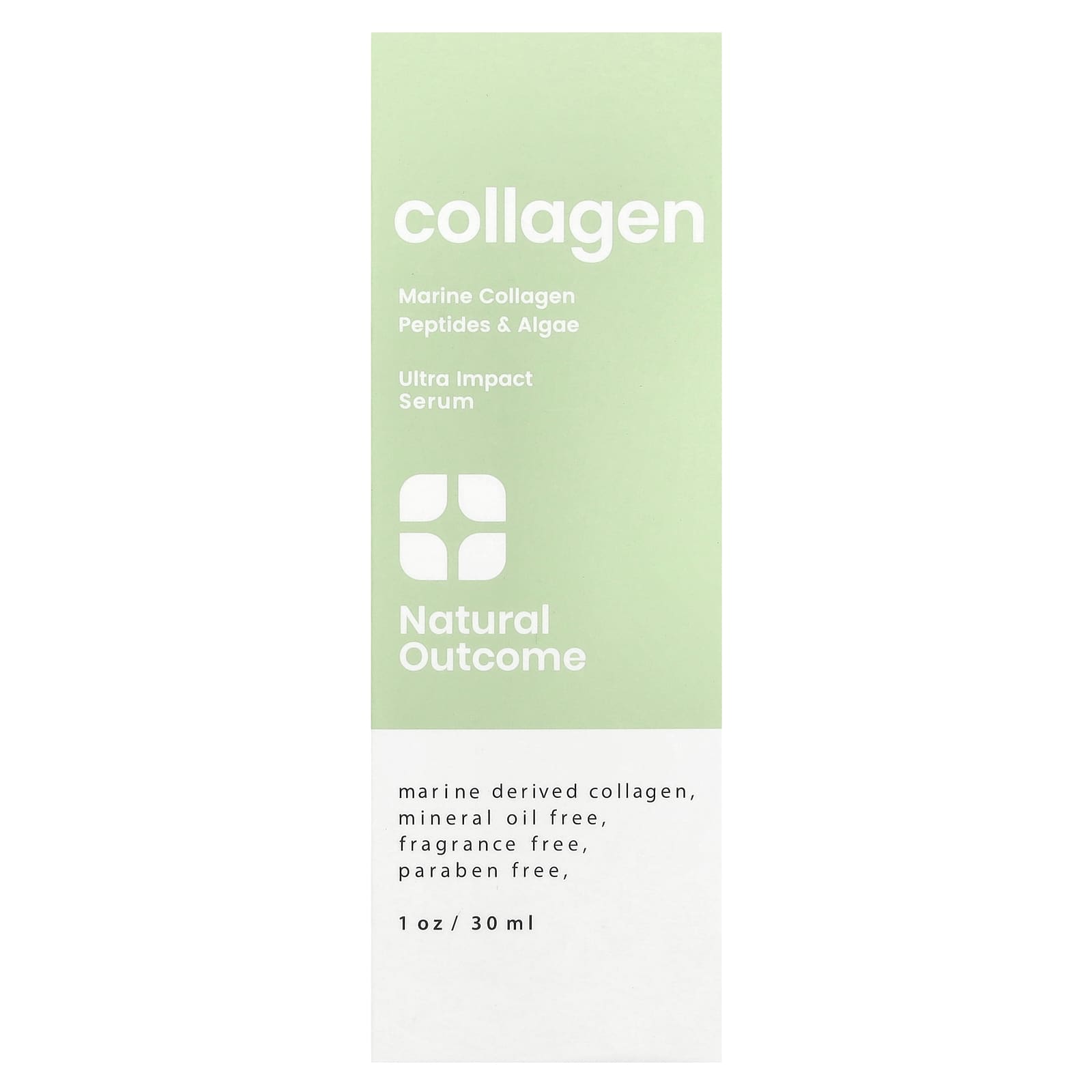 Natural Outcome, Collagen, Ultra Impact Serum, Fragrance Free, 1 oz (30 ml) - Image 2