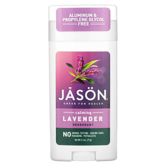"Jason Natural Calming Lavender Deodorant Stick, 2.5 oz, Cruelty-Free and Vegan" - Image 1