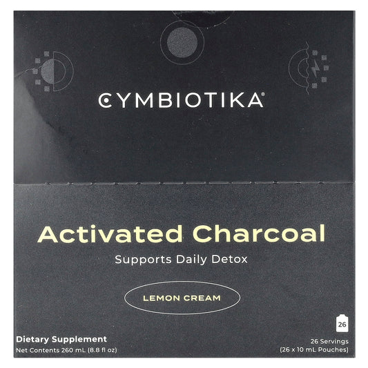 Activated Charcoal Lemon Cream by Cymbiotika - Daily Detox Supplement - Image 1