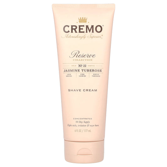 Cremo Reserve Shave Cream with Jasmine Tuberose, 6 fl oz - Image 1