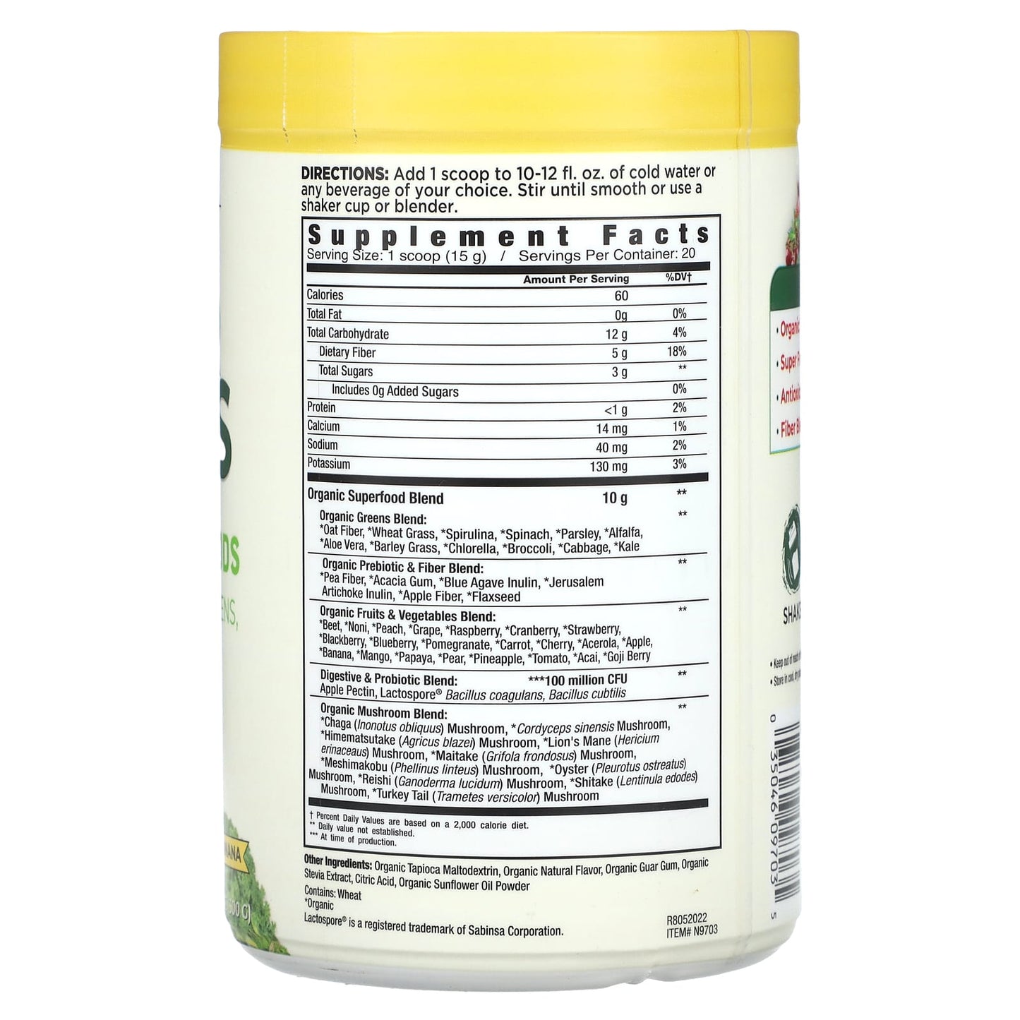 Country Farms Super Greens Alkalizing Formula, USDA Organic, Vegan, 50 Organic Super Foods - Image 2