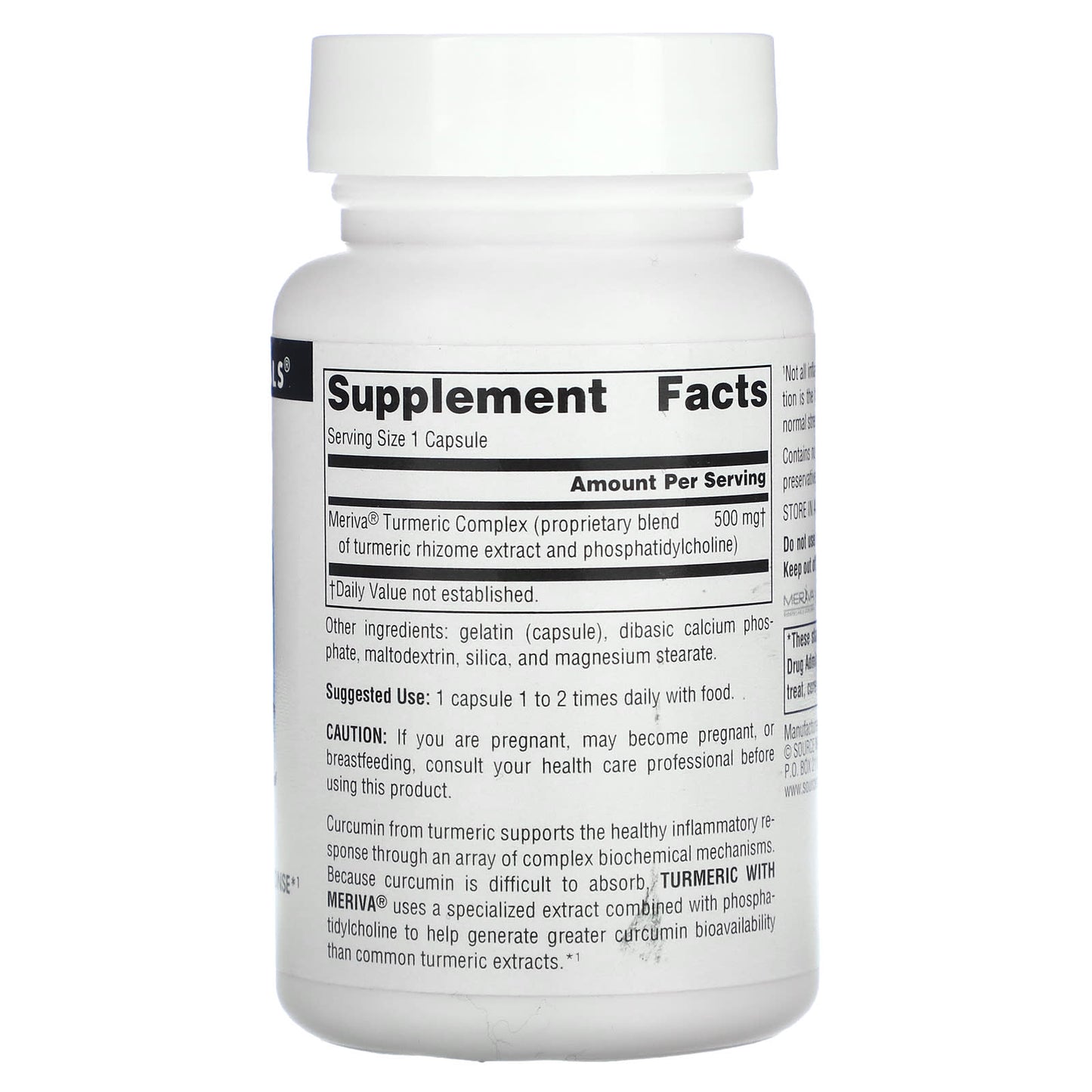 Source Naturals, Turmeric With Meriva, 500 mg, 30 Capsules - Image 2