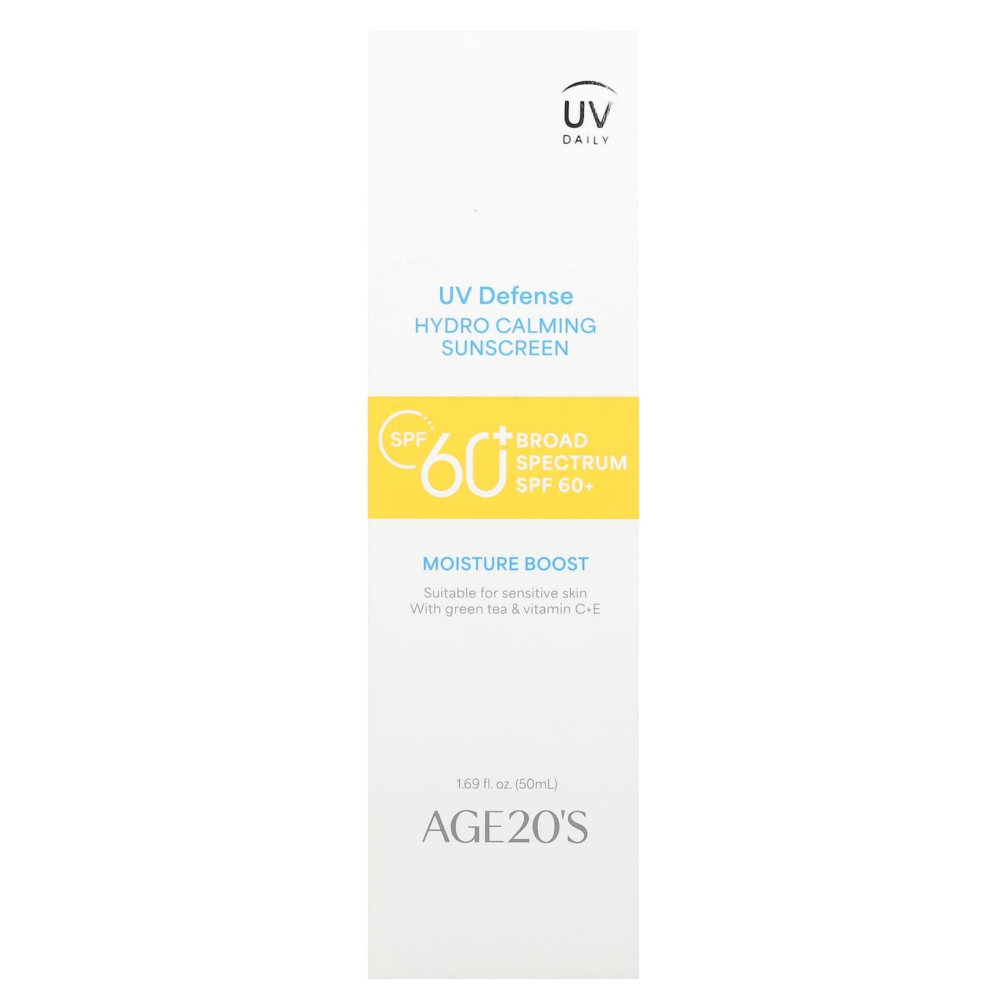 AGE20'S UV Defense Sunscreen, SPF 60+, 1.69 fl oz - Hydro Calming Formula - Image 2