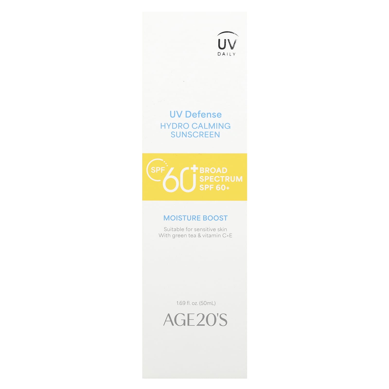 AGE20'S UV Defense Sunscreen, SPF 60+, 1.69 fl oz - Hydro Calming Formula - Image 2