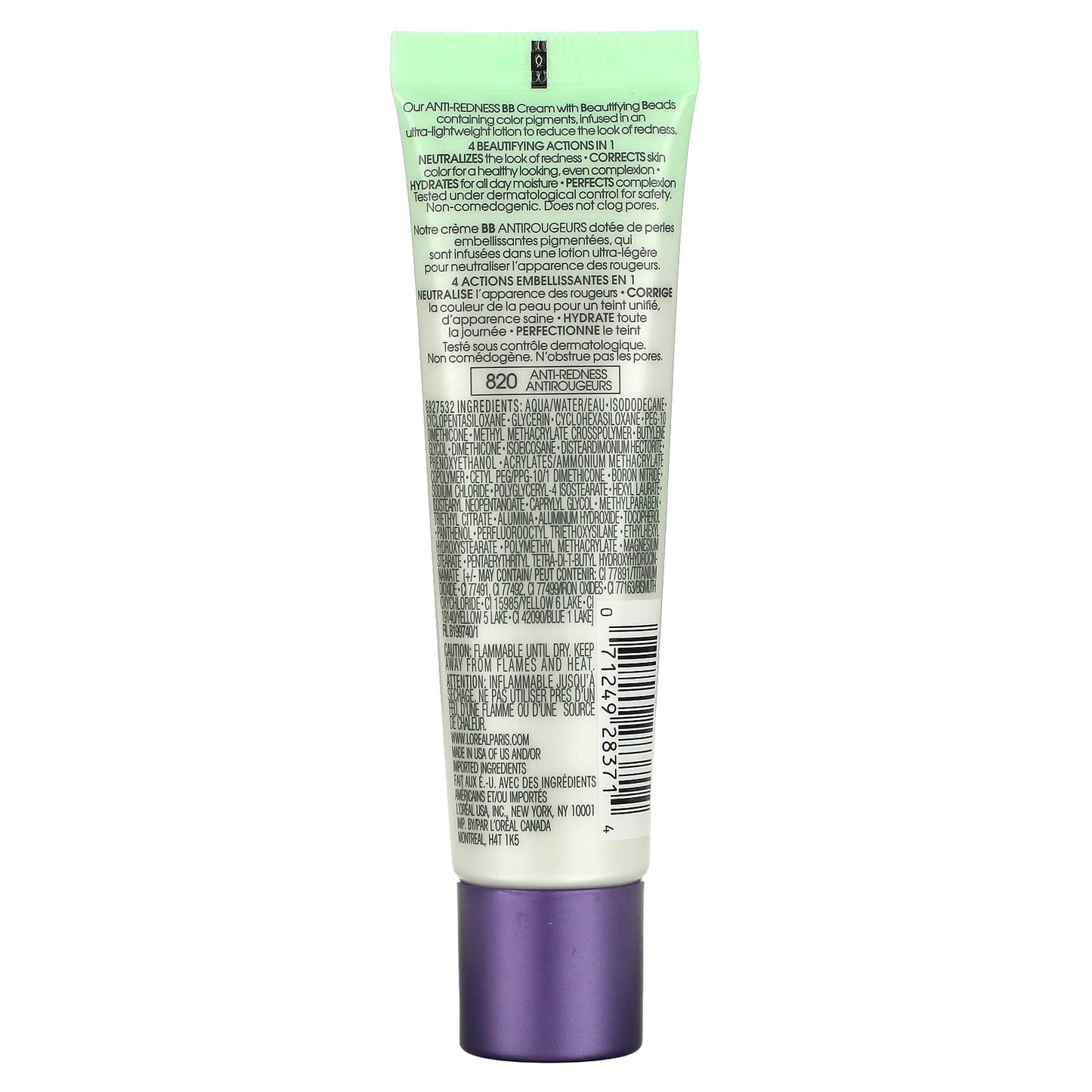 L'Oréal, Magic Skin Beautifier, BB Cream, 820 Anti-Redness, 1 fl oz (30 ml) - Image 2