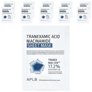 APLB Tranexamic Acid Niacinamide Face Sheet Mask, 10 Sheets, 25ml