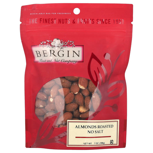 Bergin Roasted Almonds - No Salt, High-Quality Snack - Image 1