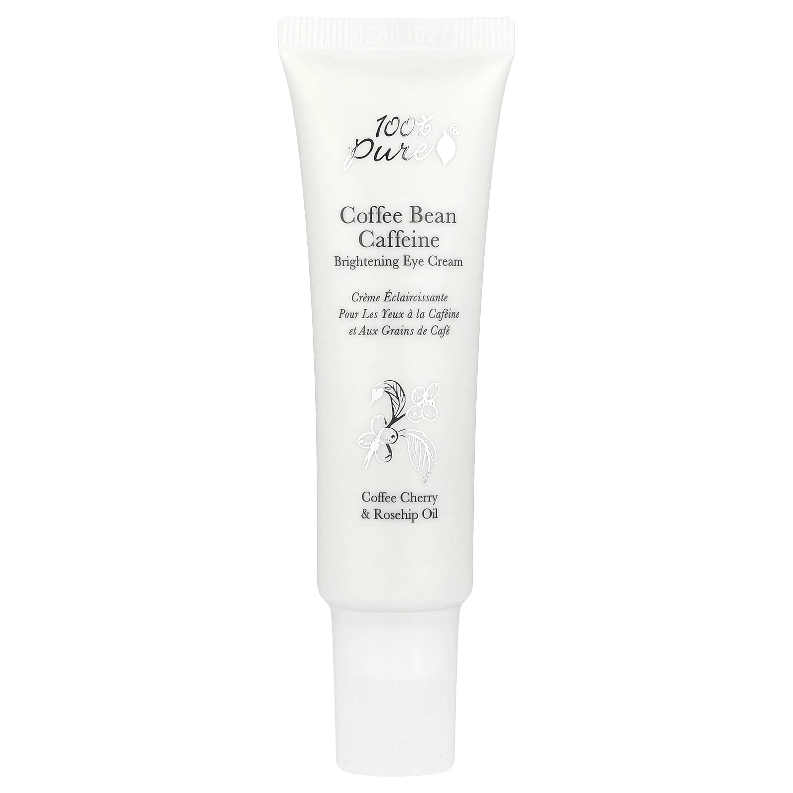 100% Pure Coffee Bean Caffeine Eye Cream for Brighter, Smoother Eyes - Image 1