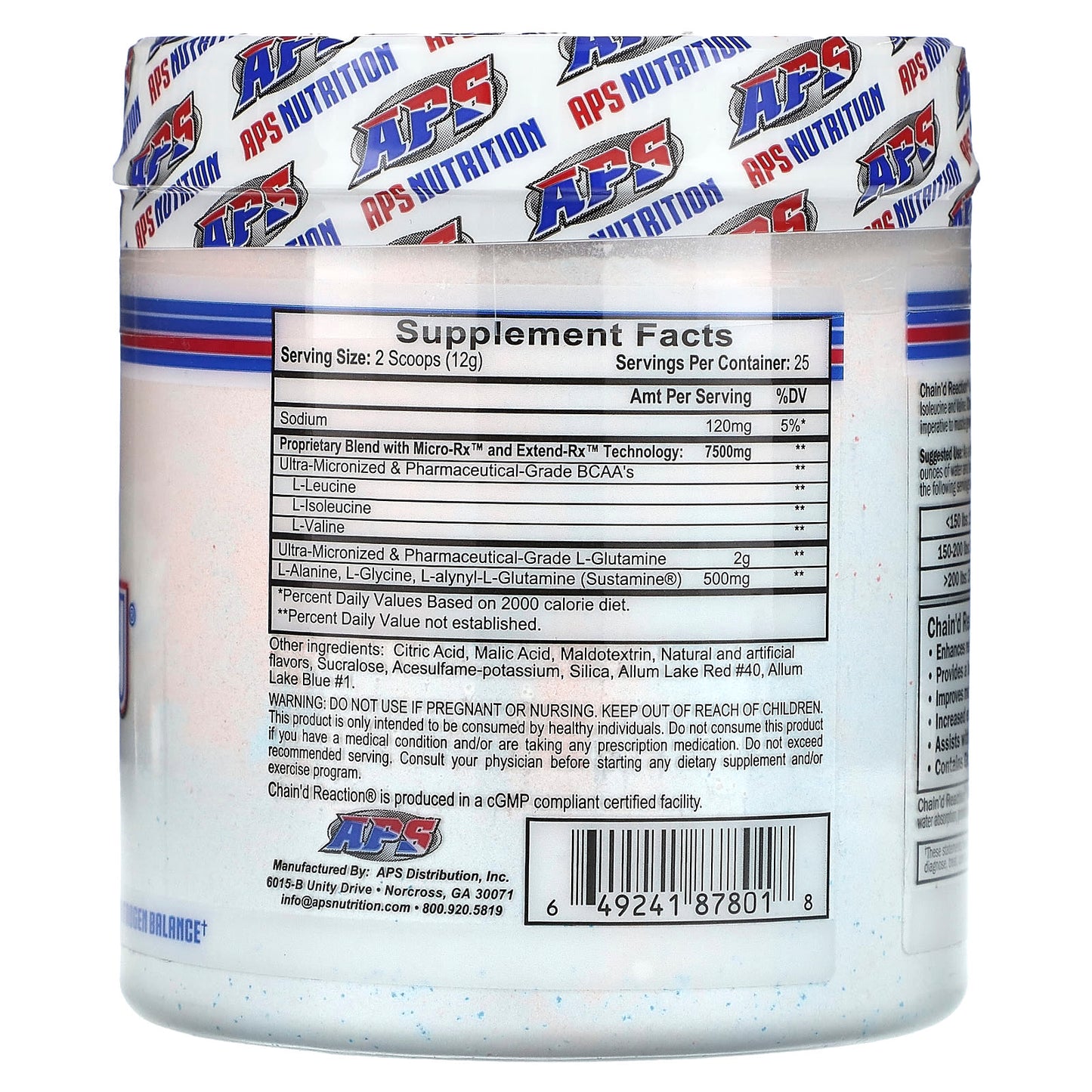 APS Chain'd Reaction BCAA Supplement for Muscle Recovery & Growth - Image 2
