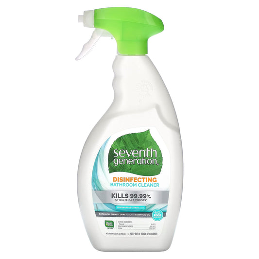 Seventh Generation, Disinfecting Bathroom Cleaner, Lemongrass Citrus, 26 fl oz (768 ml) - Image 1