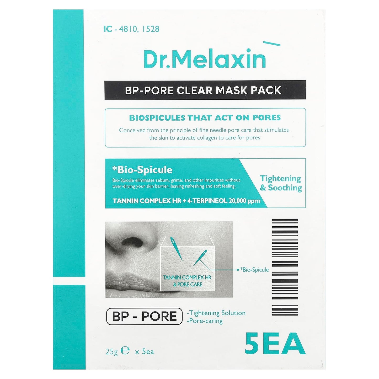 Dr.Melaxin Pore Clear Beauty Mask Pack for Refining Pores & Soothing Skin - Image 2
