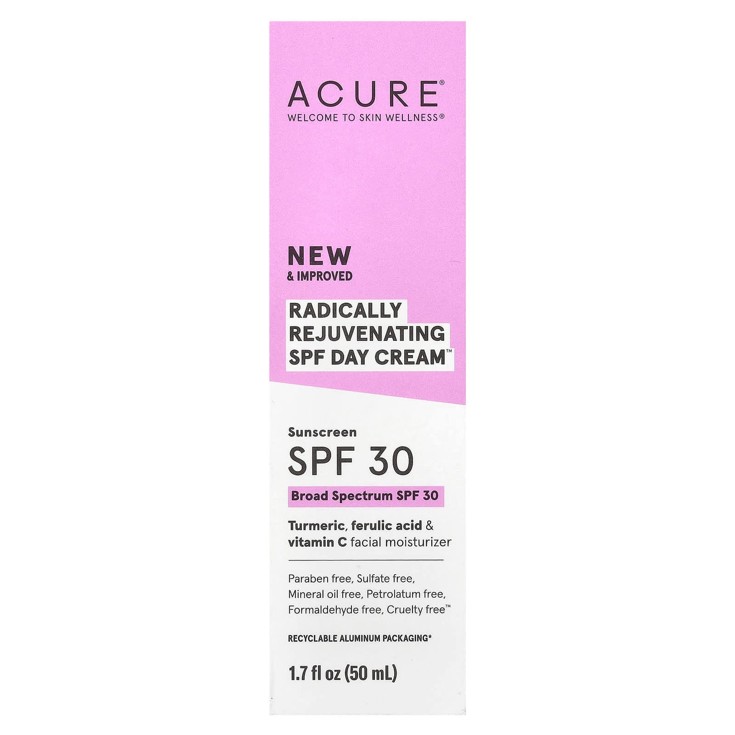 Acure Radically Rejuvenating SPF Day Cream with Turmeric & Vitamin C, 50ml, SPF 30 - Image 2