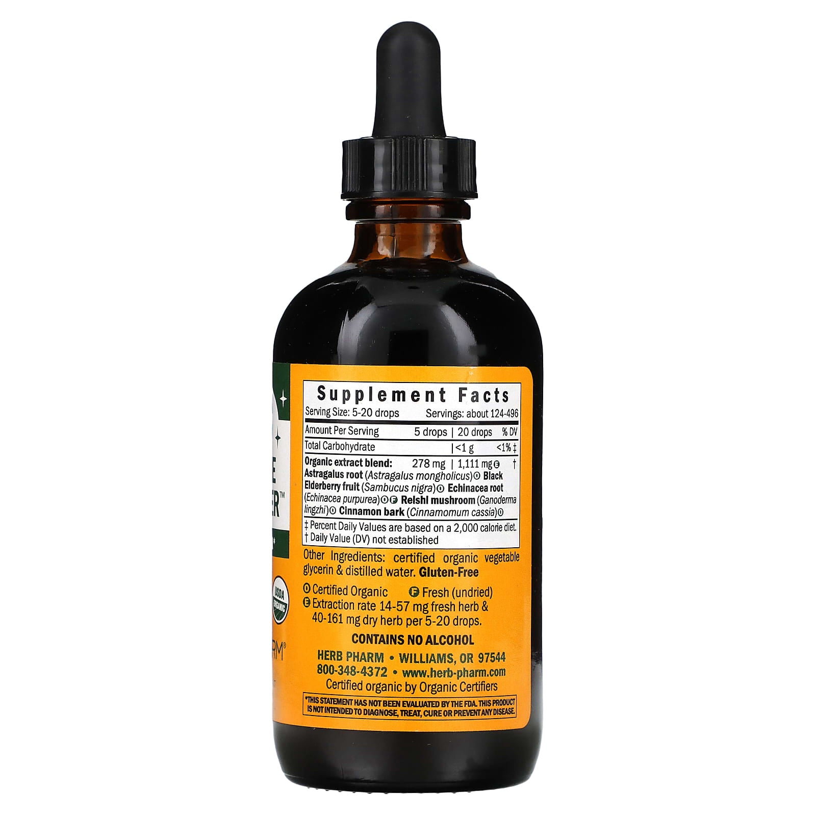 Herb Pharm, Kids, Immune Fortifier, Alcohol Free, 4 fl oz (120 ml)