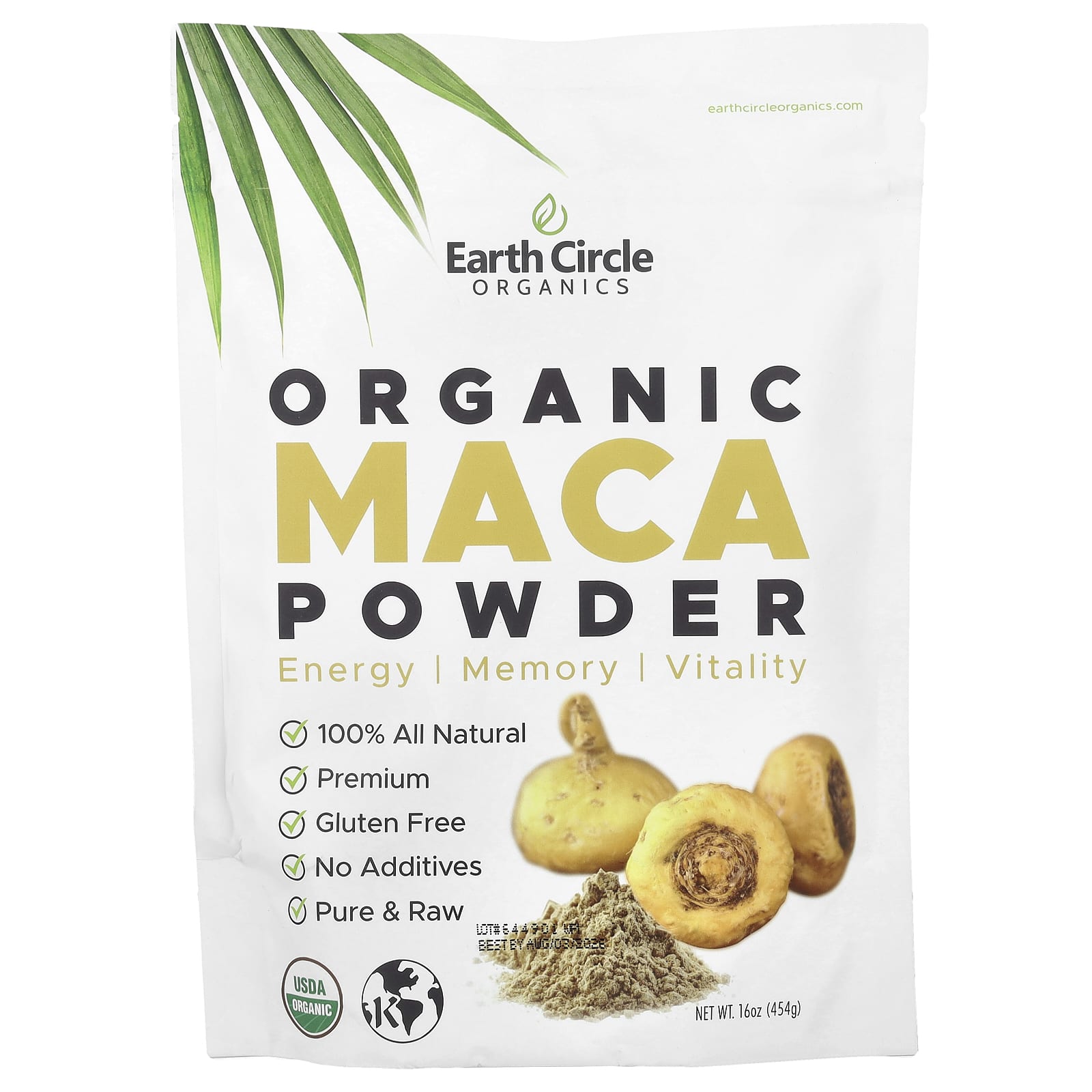 Organic Maca Powder by Earth Circle Organics - 100% Raw & Certified - Image 1