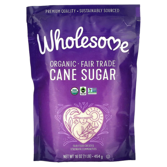 Wholesome Sweeteners, Organic Cane Sugar, 1 lb (454 g) - Image 1