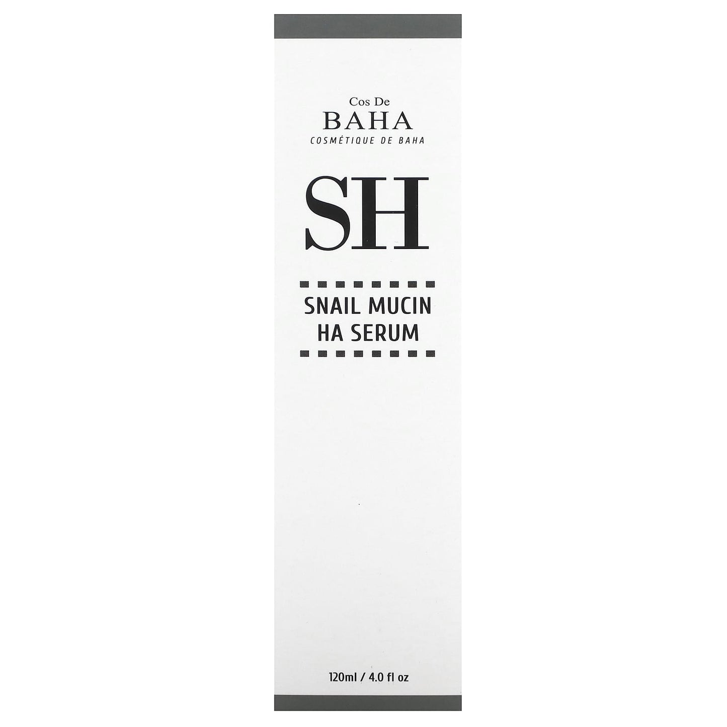 Cos De BAHA Snail Mucin Hyaluronic Acid Serum, 4 fl oz (120 ml) - Image 2